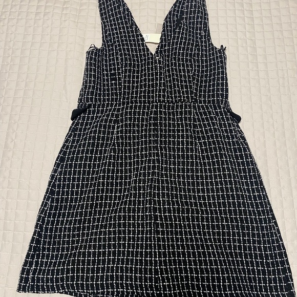 Francesca's Collections Black and White Checkered Kids Dress - Picture 2 of 3
